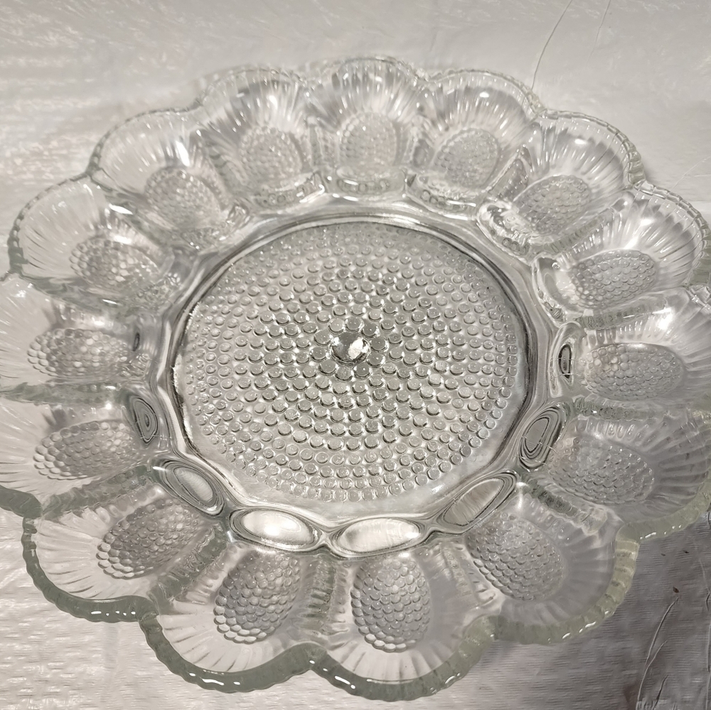 Deviled egg and relish dish